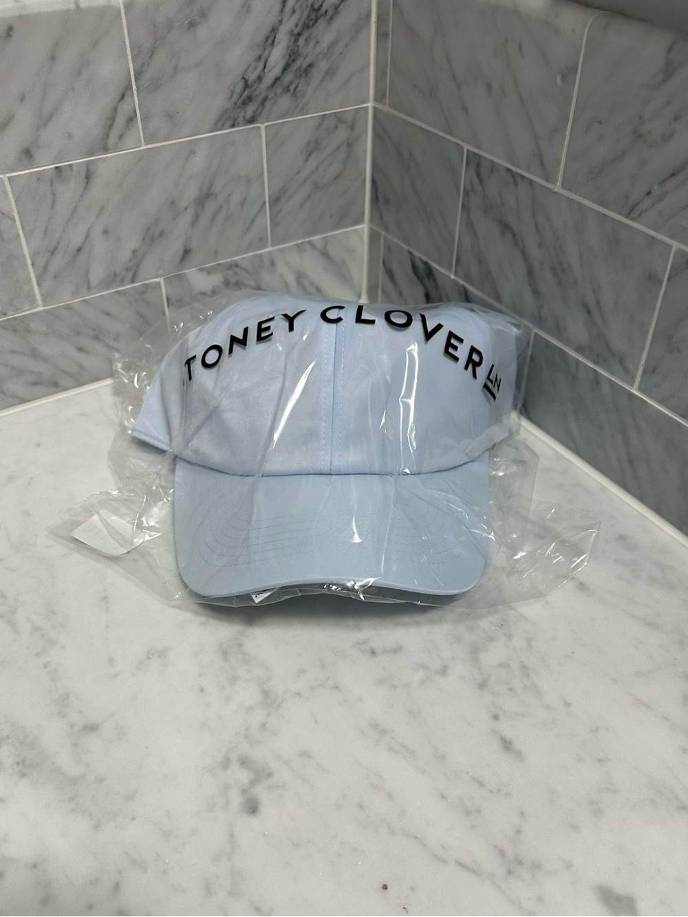 Stoney Clover Lane Light Blue Baseball Cap with Black Logo